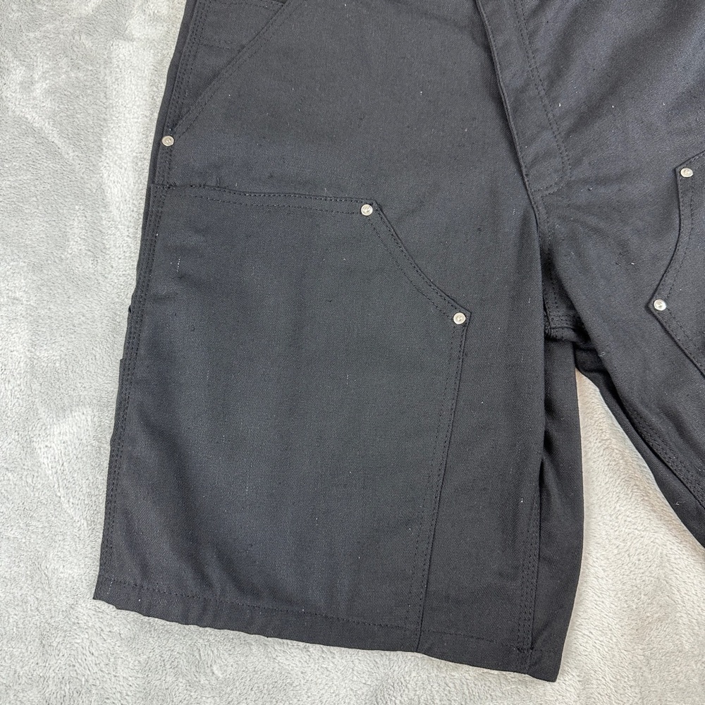 Carhartt Rework Double Knee Black Shorts Men's Size 34 W REFER TO MEASUREMENTS - Picture 11 of 15
